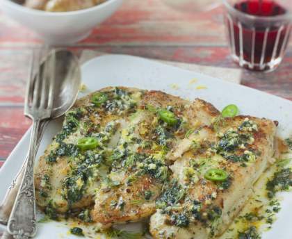 Filets de merlu sauce verte