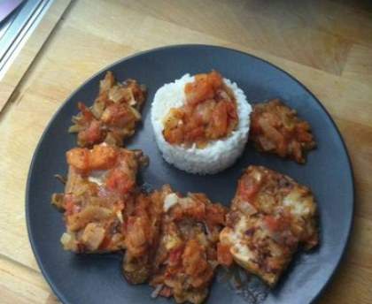 Filets de poisson à la sauce créole
