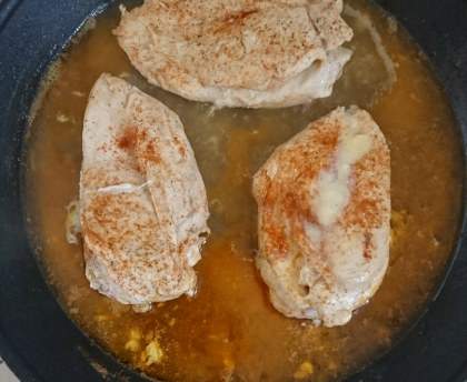Filets de poulet au camembert