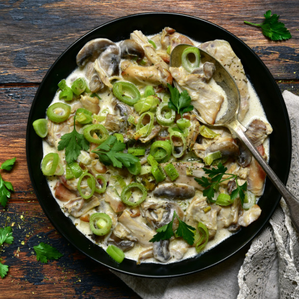 Filets de poulet aux poireaux