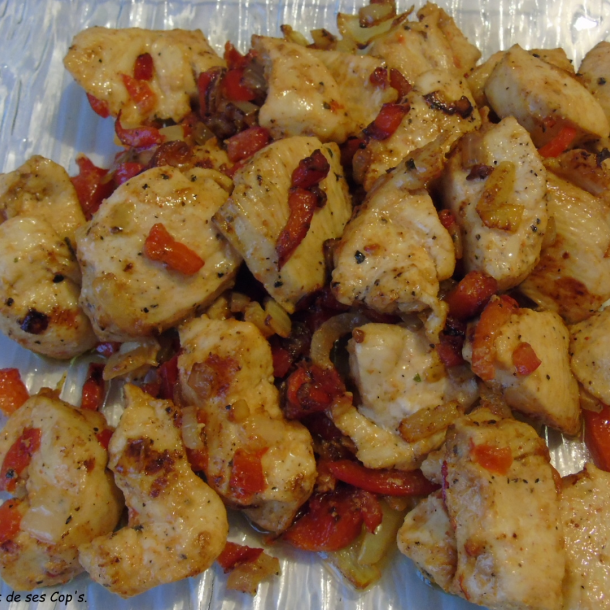 Filets de poulet marinés