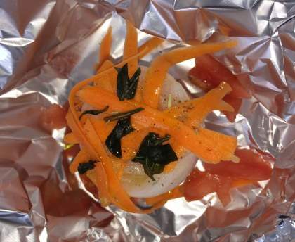 Filets de sabre en papillote