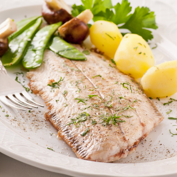 Filets de sole roulés aux cèpes
