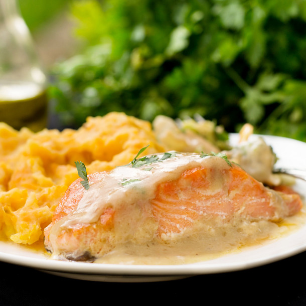 Filets de truite à la crème