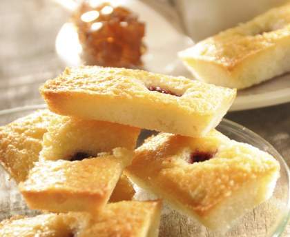 Financiers aux framboises et citron vert