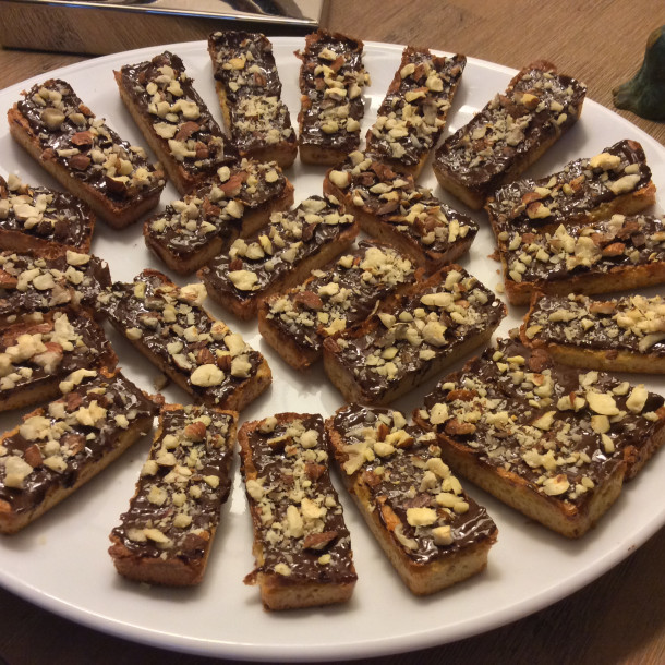 Financiers chocolat et noisettes 