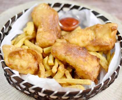 Fish and Chips (la vraie pâte à friture anglaise)