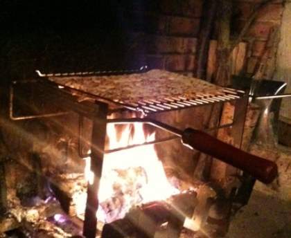 Flammekueche au feu de bois