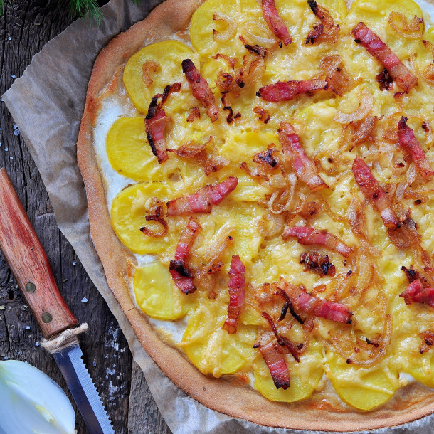 Flammekueche façon tartiflette