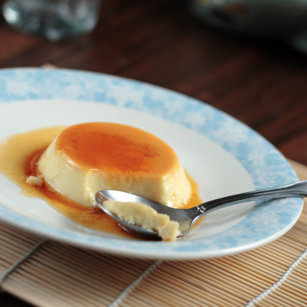 Flan à la noix de coco et au lait concentré