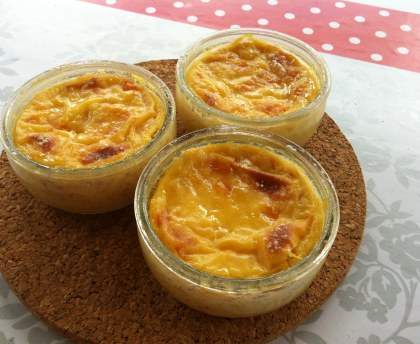 Flan abricot-pays, papaye et coco