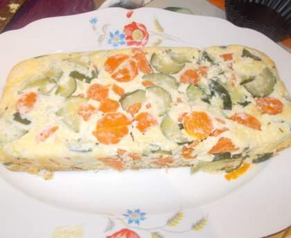 Flan au poulet et aux légumes