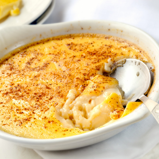 Flan au tapioca et à la banane
