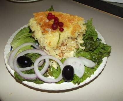 Flan aux girolles et lardons