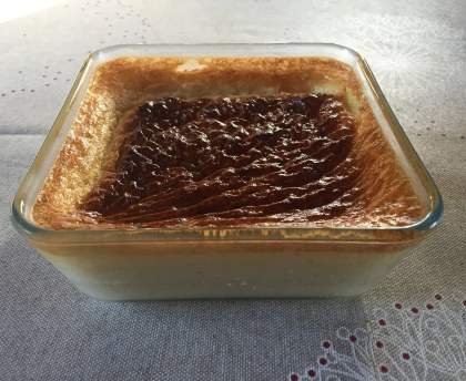 Flan aux oeufs et aux lait d'amandes
