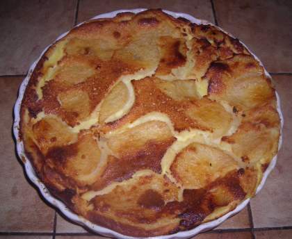 Flan aux poires à la poudre d'amandes