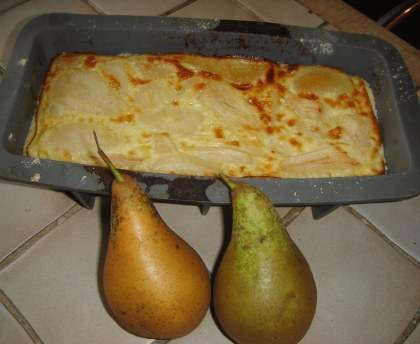 Flan aux poires rapide