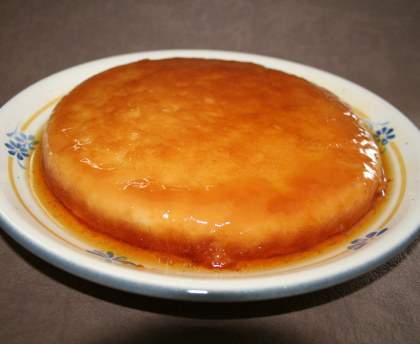 Flan aux pommes caramélisé sans farine