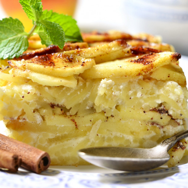 Flan aux pommes léger
