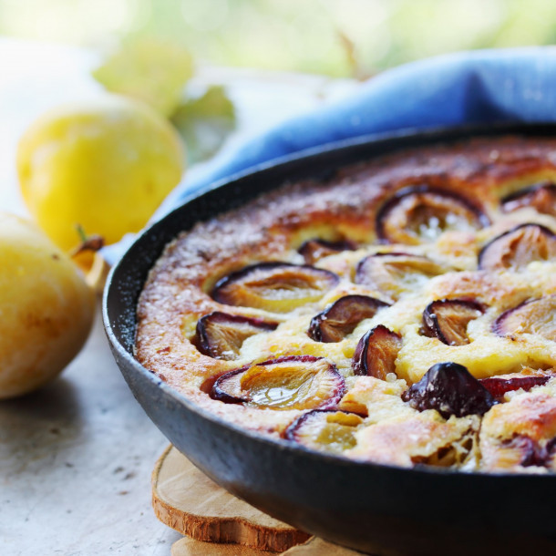 Flan aux prunes