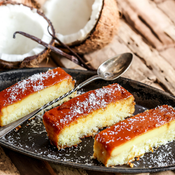 Flan coco au lait concentré