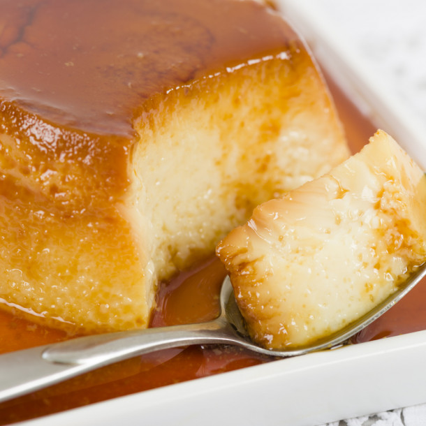 Flan coco caramelisé