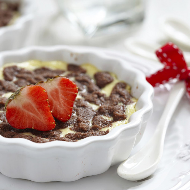 Flan croustillant aux corn-flakes chocolatés