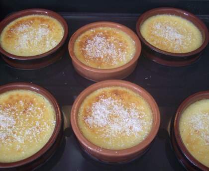 flan noix de coco léger