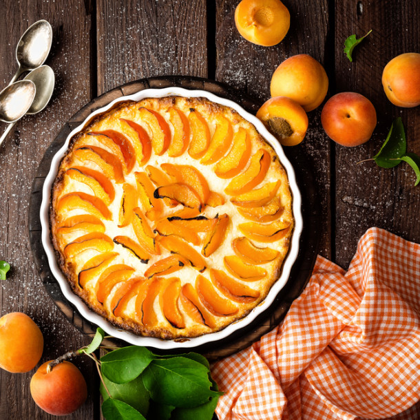 Flan pâtissier aux abricots