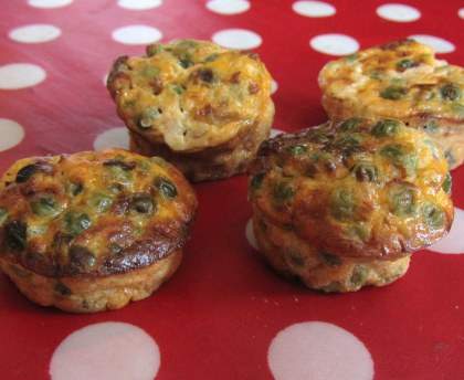 Flans aux petits pois et au thon