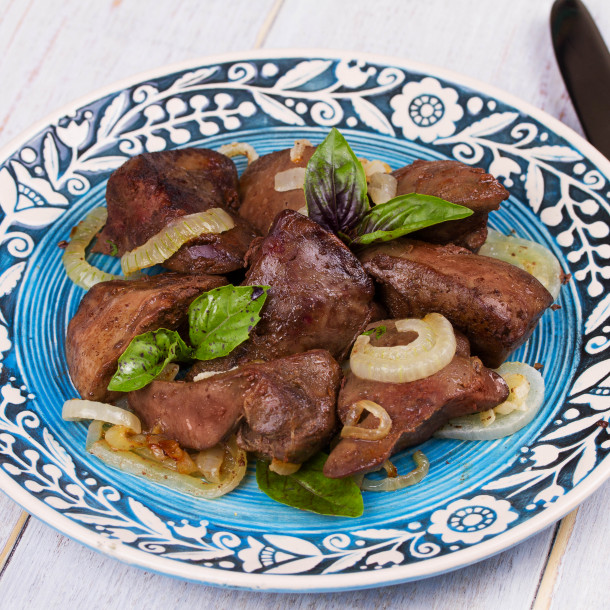Foie de veau sauté à la lyonnaise
