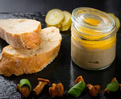 Foie gras en bocaux
