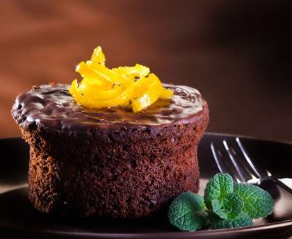 Fondant au chocolat au coeur d'orange
