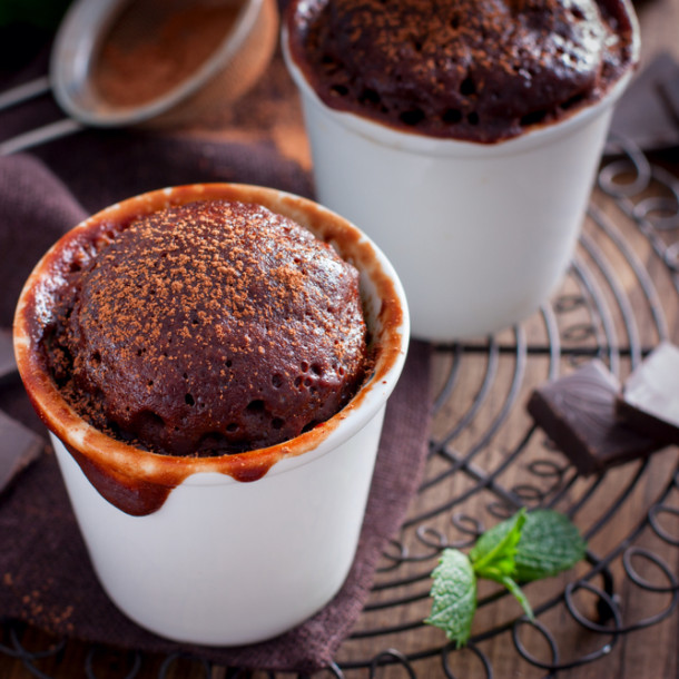 Fondant au chocolat au micro-ondes