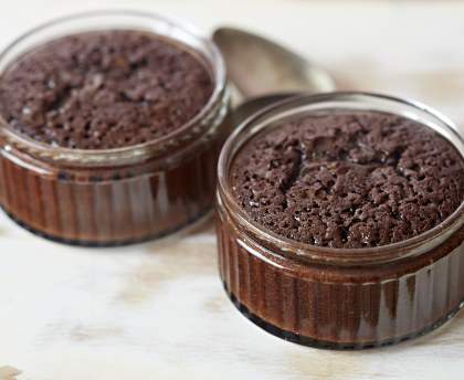 Fondant chocolat noix et confiture de lait