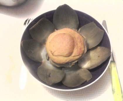 Fonds d'artichaut et mousse de boudins blancs
