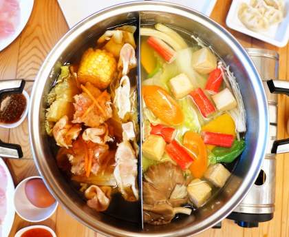 Fondue à la sauce sukiyaki lao (Laos)