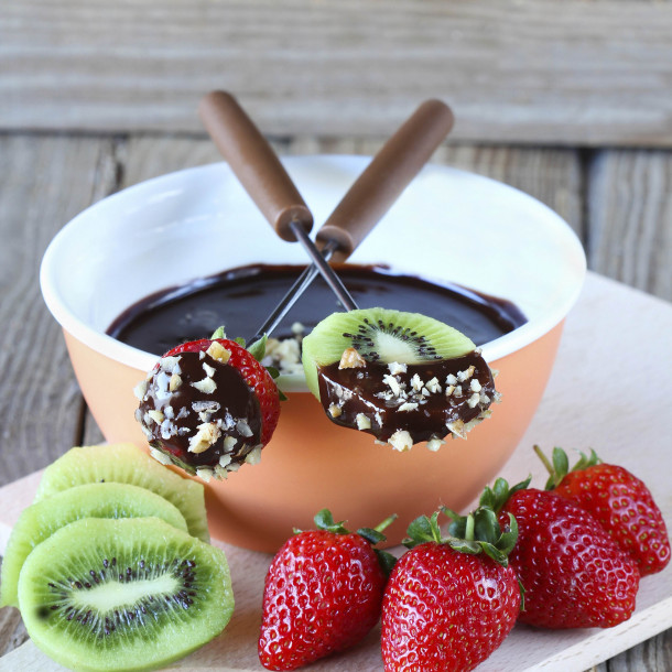 Fondue au chocolat à la cannelle