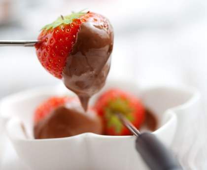 Fondue au chocolat maison