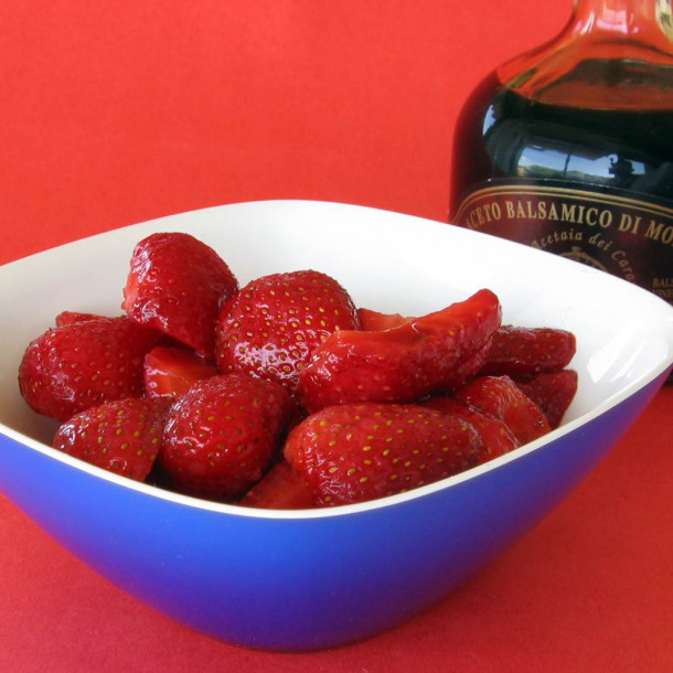 Fraises au vinaigre balsamique