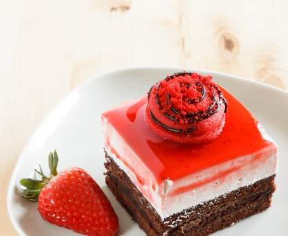 Fraises en bavarois