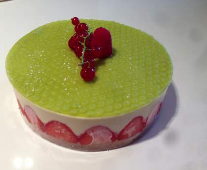 Fraisier et son décor
