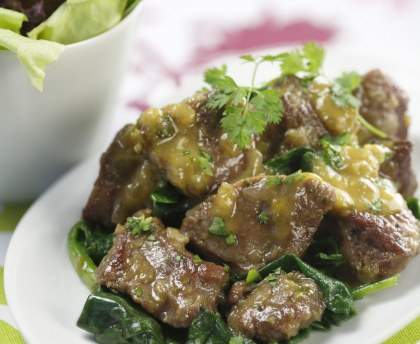 Fricassée d'agneau à l'oseille