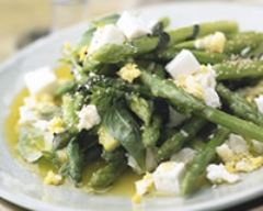 Fricassée d'asperges à la féta