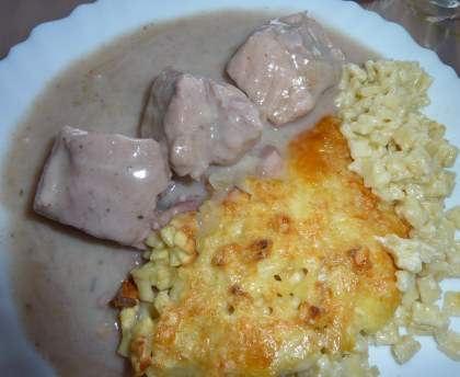 Fricassée de caïon (cochon)