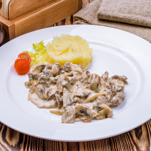 Fricassée de volaille au St Marcellin