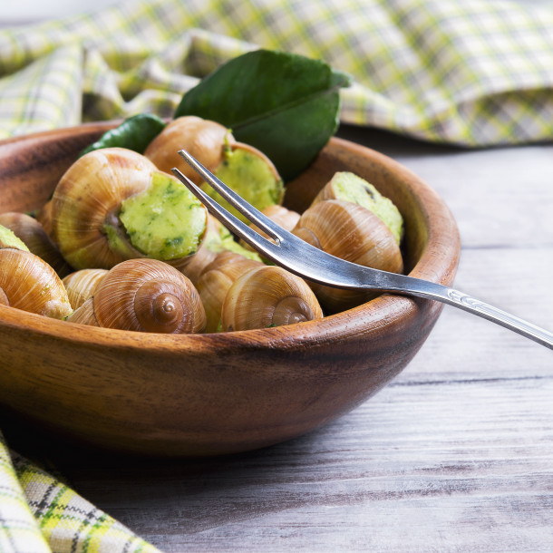 Fricassée d'escargots aux noix