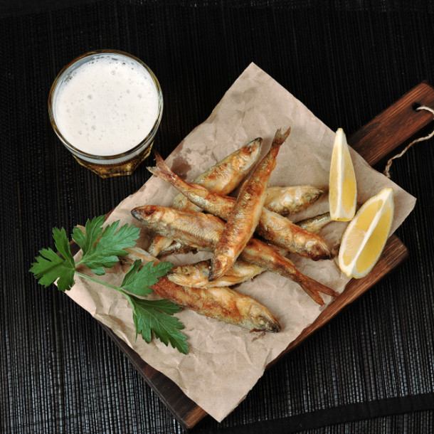 Friture d'éperlan 