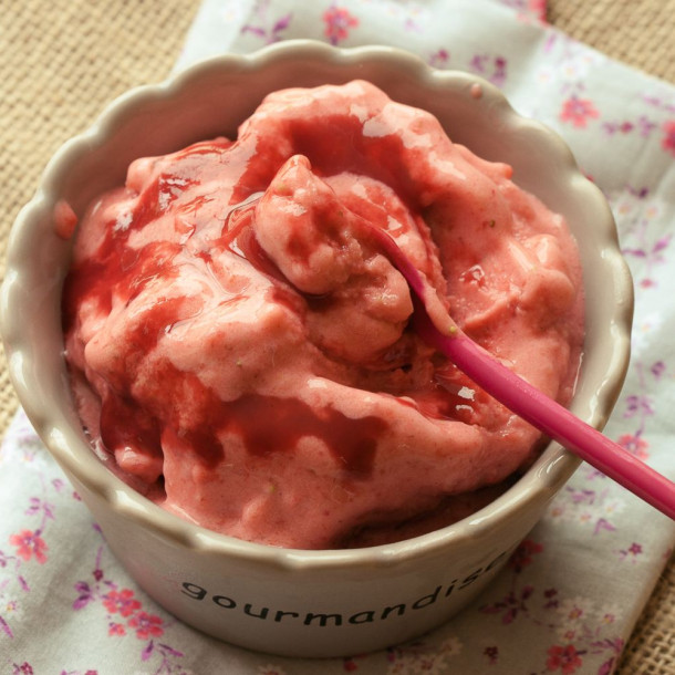 Frozen faisselles aux fruits rouges