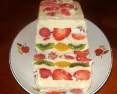 Fruits à la crème d'amandes
